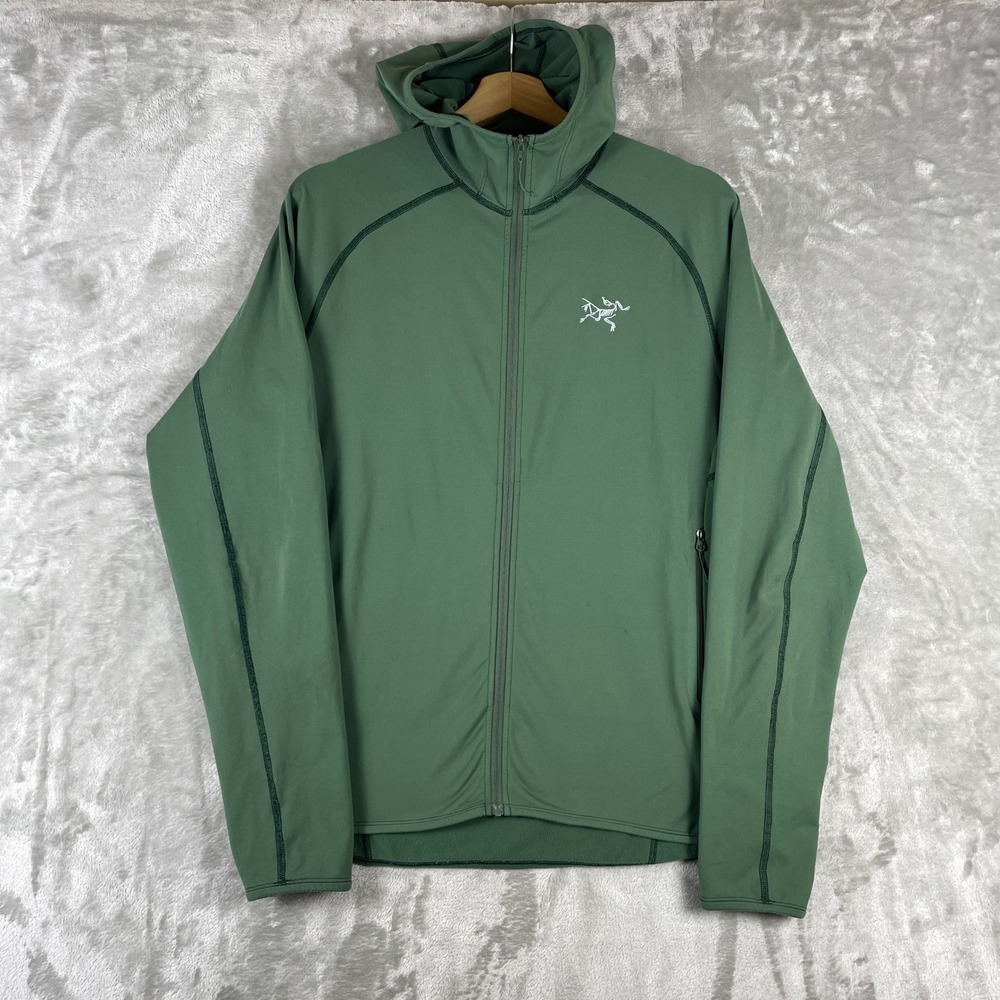 Arc'teryx SAMPLE Full Zip Hoodie Mens M Green Adahy Hoody Jacket